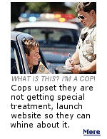 Law enforcement types, upset they are not receiving ''professional courtesy'', meaning getting out of speeding tickets and other offenses, can post their stories online of how they were mistreated.